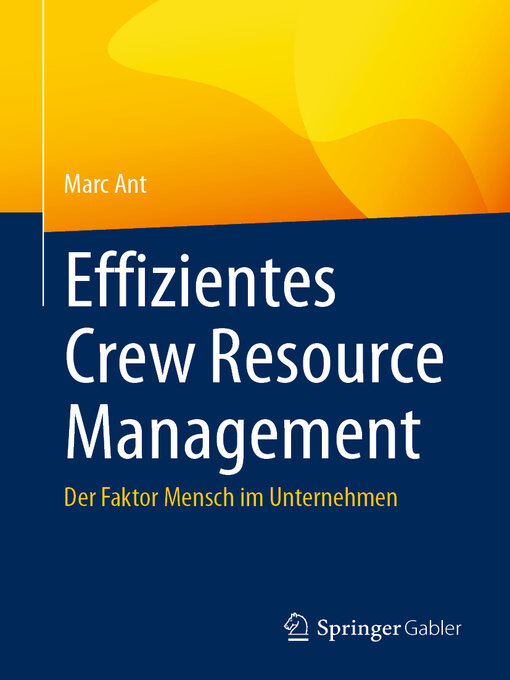 Title details for Effizientes Crew Resource Management by Marc Ant - Available